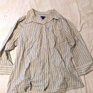 Dockers XL 3/4 sleeve button down shirt